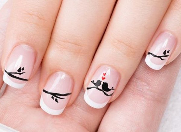 Acrylic-Nails-with-Hearts-Birds-for-Valentines-Day-Nail-Art