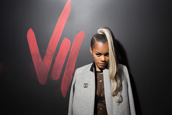 HOLLYWOOD, CA - OCTOBER 20:  (EXCLUSIVE COVERAGE) Recording artist Teyana Taylor attends her VII listening event presented by Def Jam, GOOD Music and MVD Inc at Siren Studios on October 20, 2014 in Hollywood, California.  (Photo by Chelsea Lauren/WireImage)
