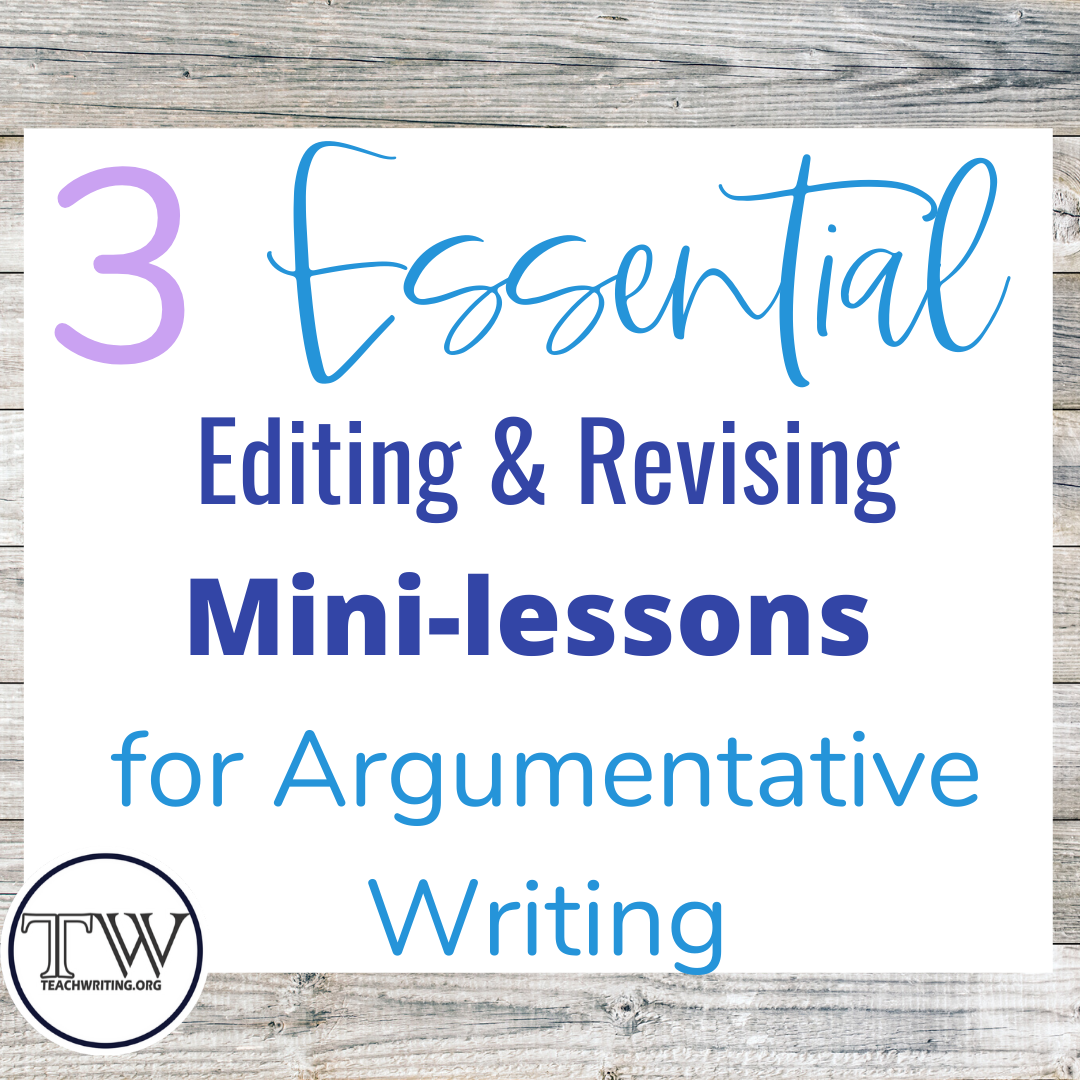 which question can help a writer revise an argumentative essay