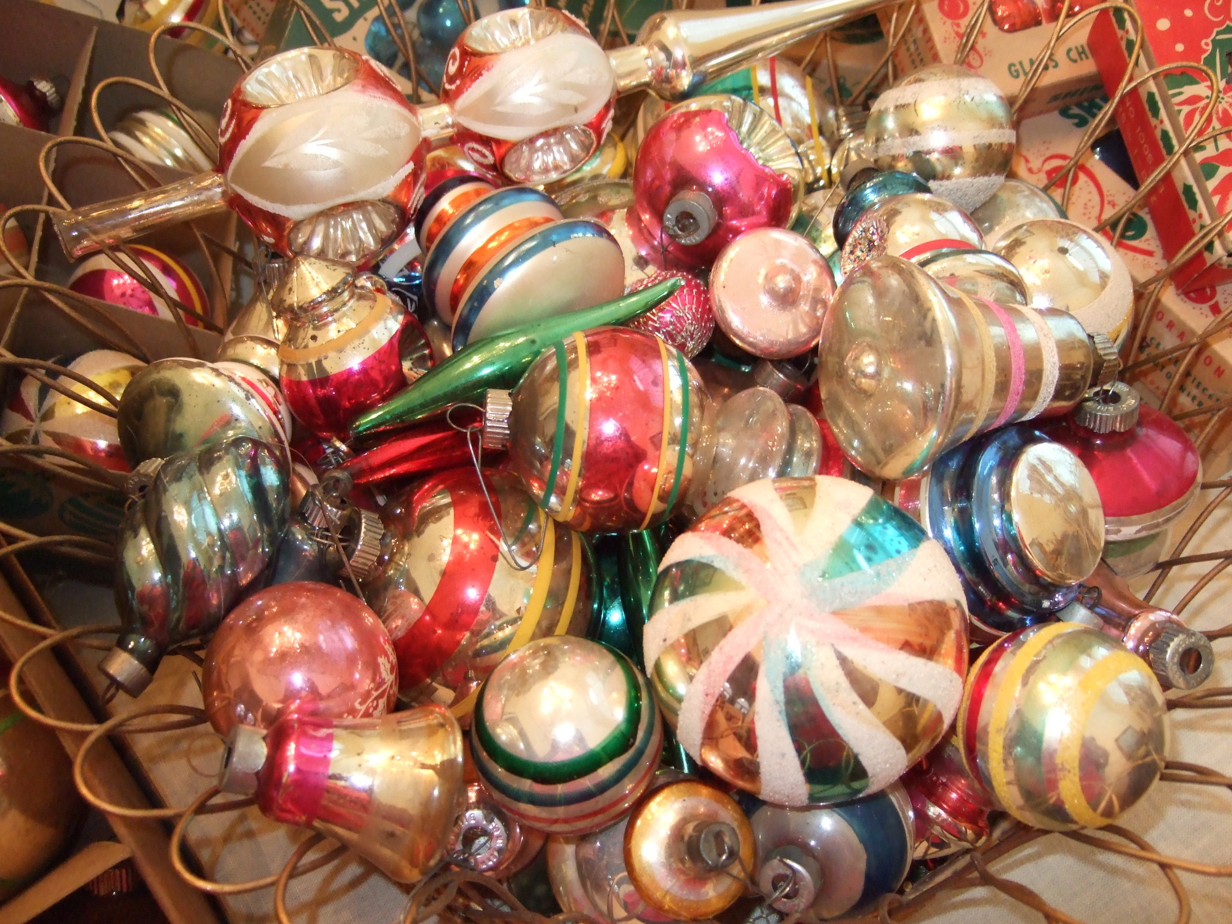 Details about   Vintage to New Christmas Ornaments 
