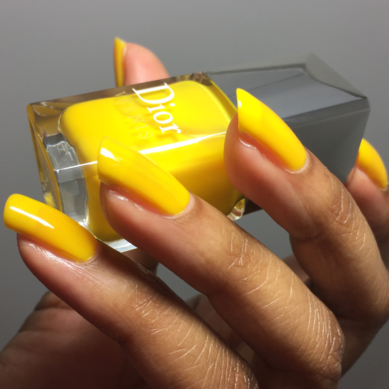 dior yellow nail polish