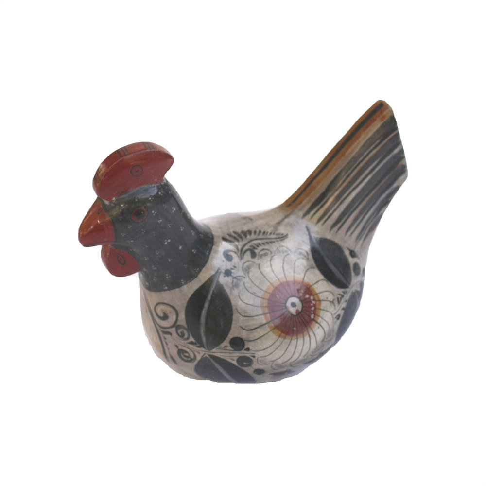 vintage tonala rooster sculpture — goods by burnham design