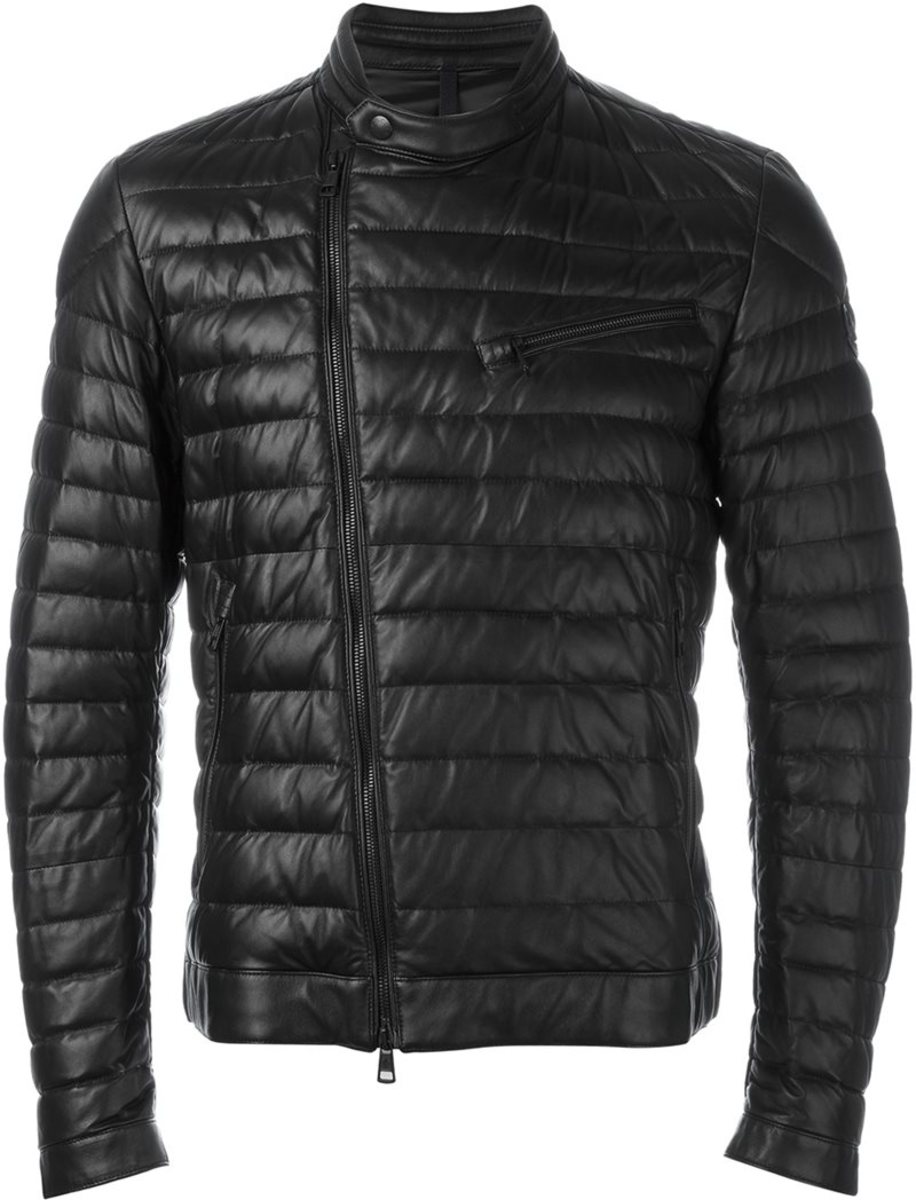moncler leather jacket