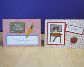 Set of Two Teacher Cards