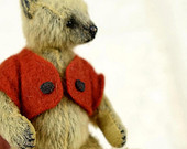 Poppy, Miniature 3" Artist Teddy Bear by Aelinn Bears