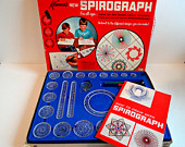 Vintage Spirograph Set No. 401 by Kenner 1967 with Original Booklet and Box, Vintage Toys Drawing Set, Childrens' Toys