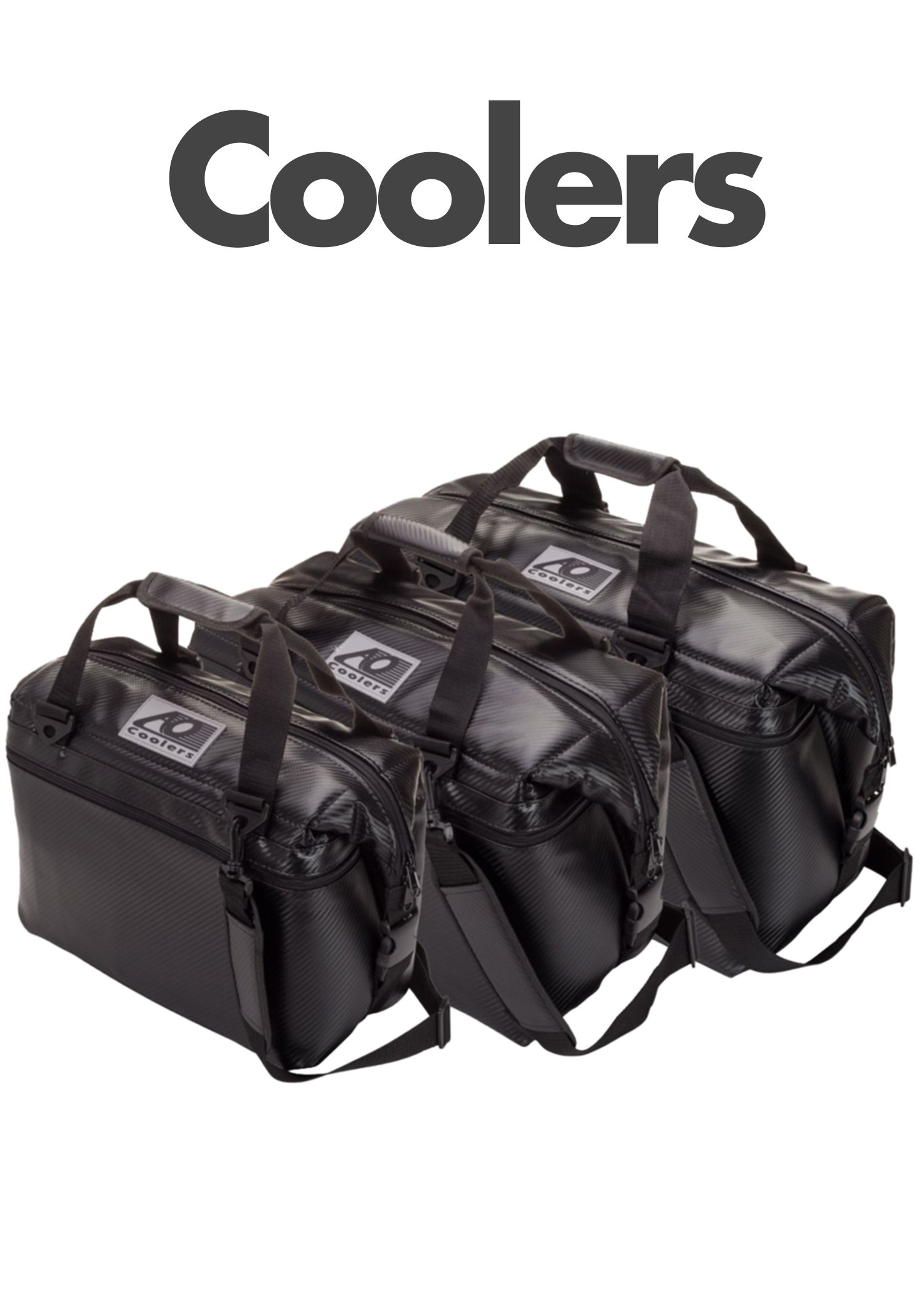 Made in USA Hatch Coolers Canvas Soft Cooler with High-Density Insulation 12-Can Charcoal