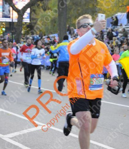 Another runner's bib, and taking a selfie. A harsh sentence awaits you. 