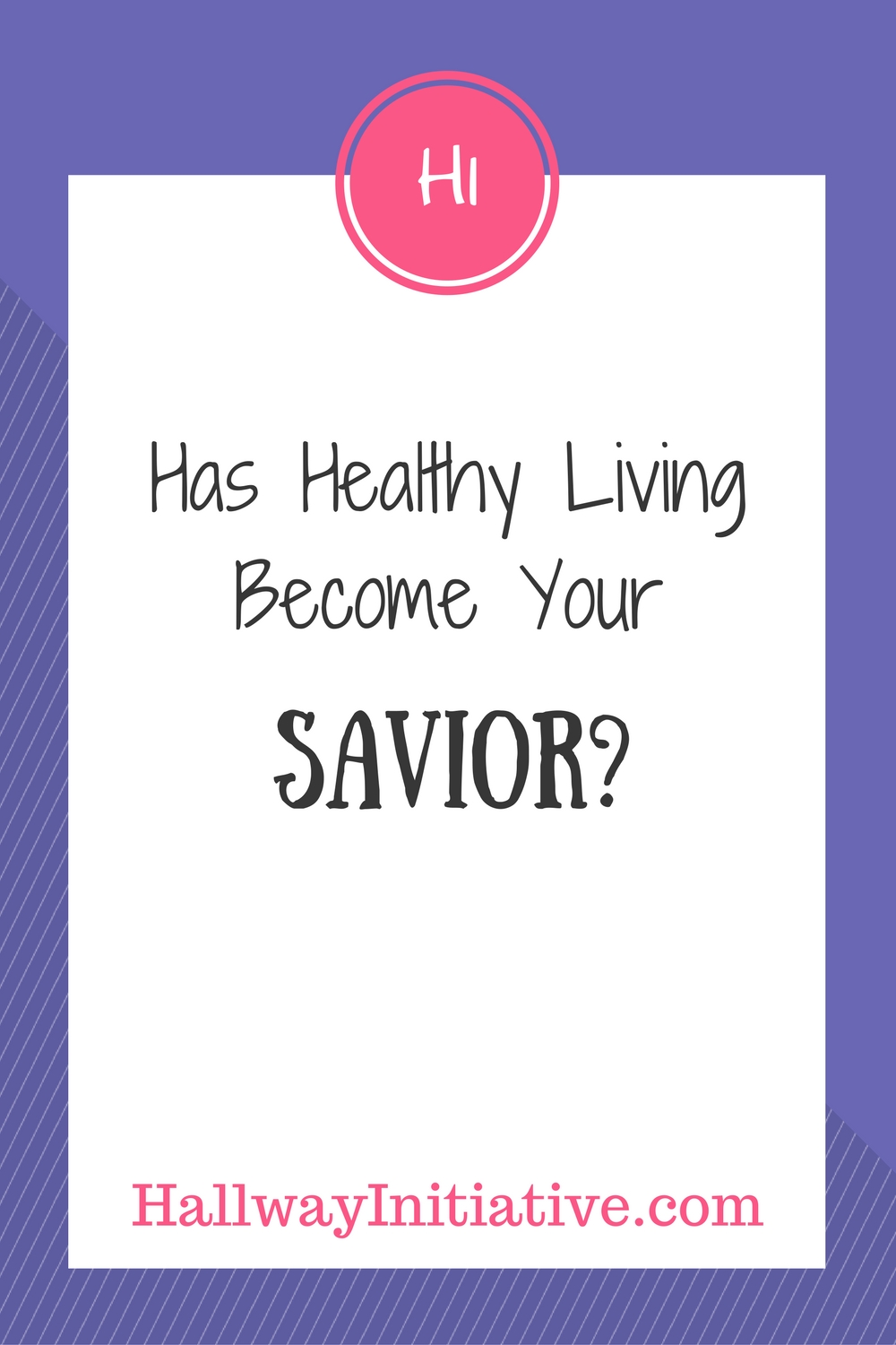 Has healthy living become your savior?