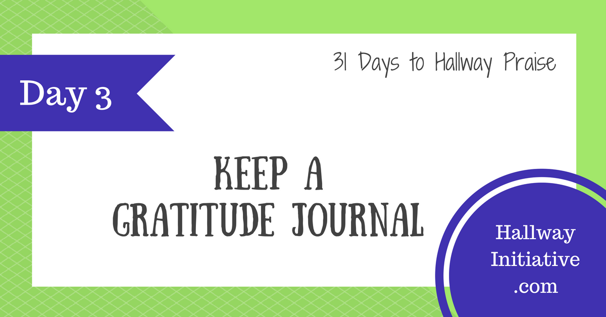 Day 3: keep a gratitude journal