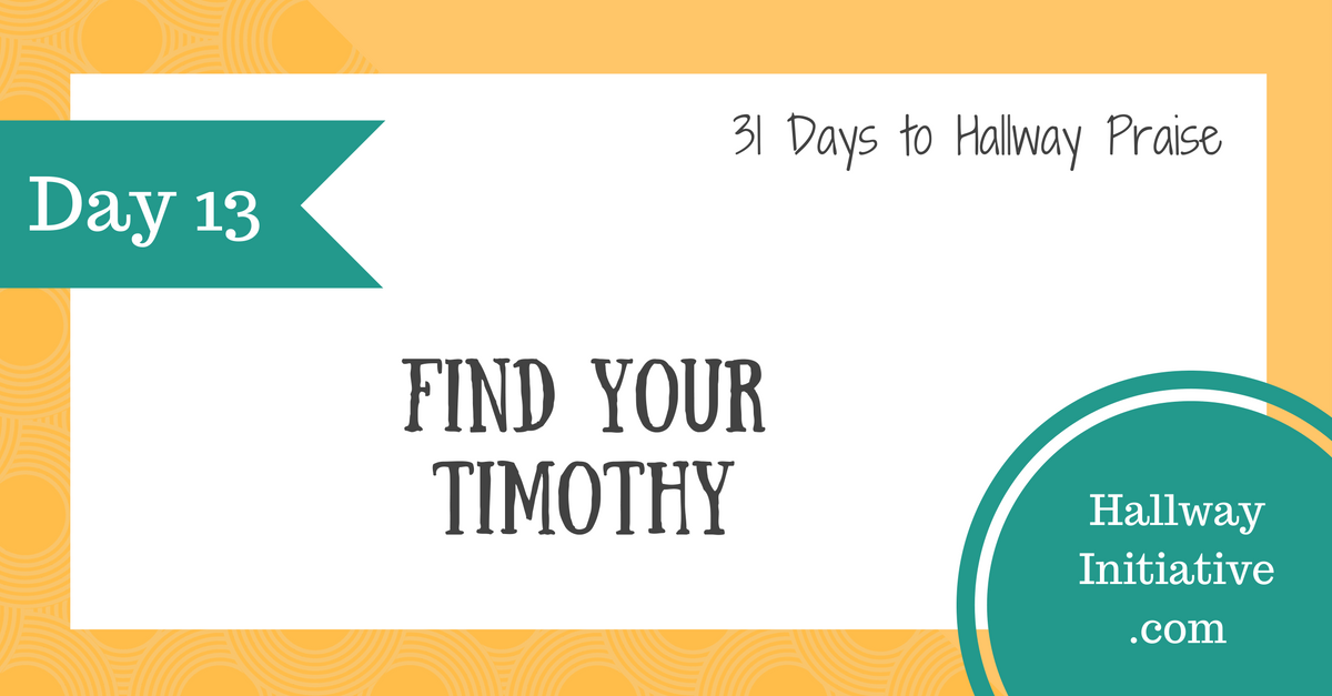 Day 13: find your Timothy