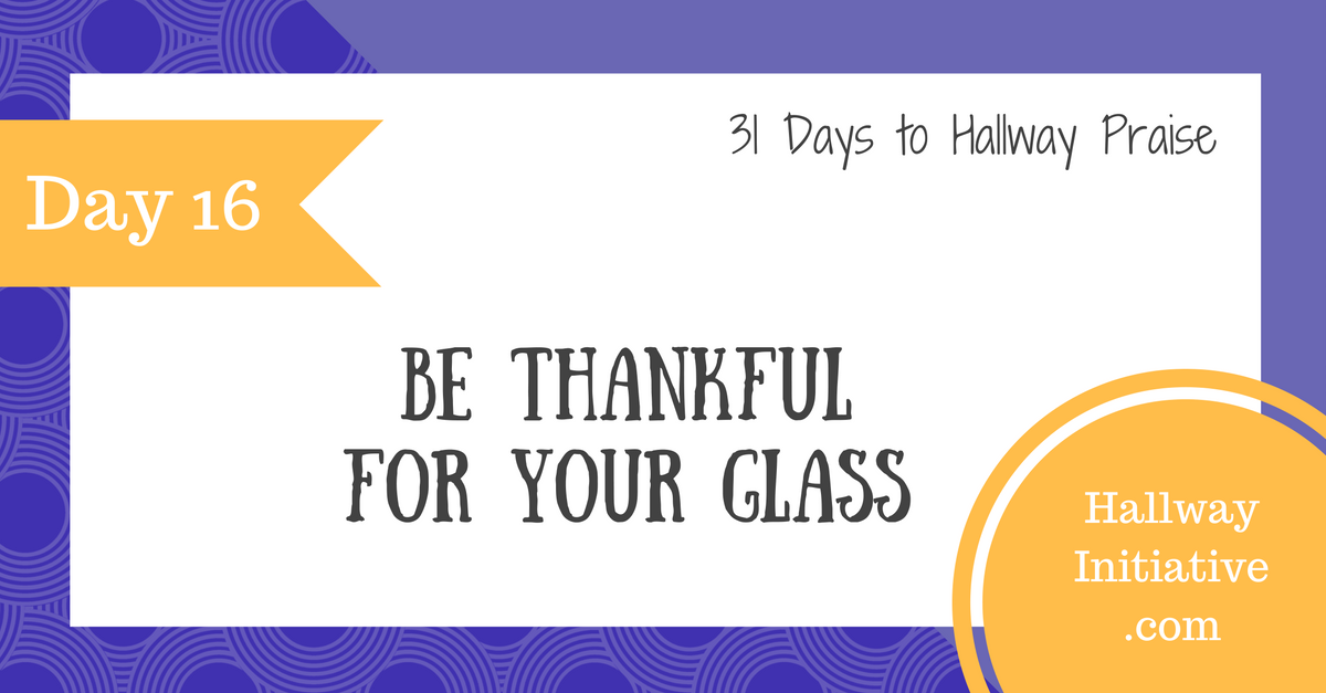 Day 16: be thankful for your glass