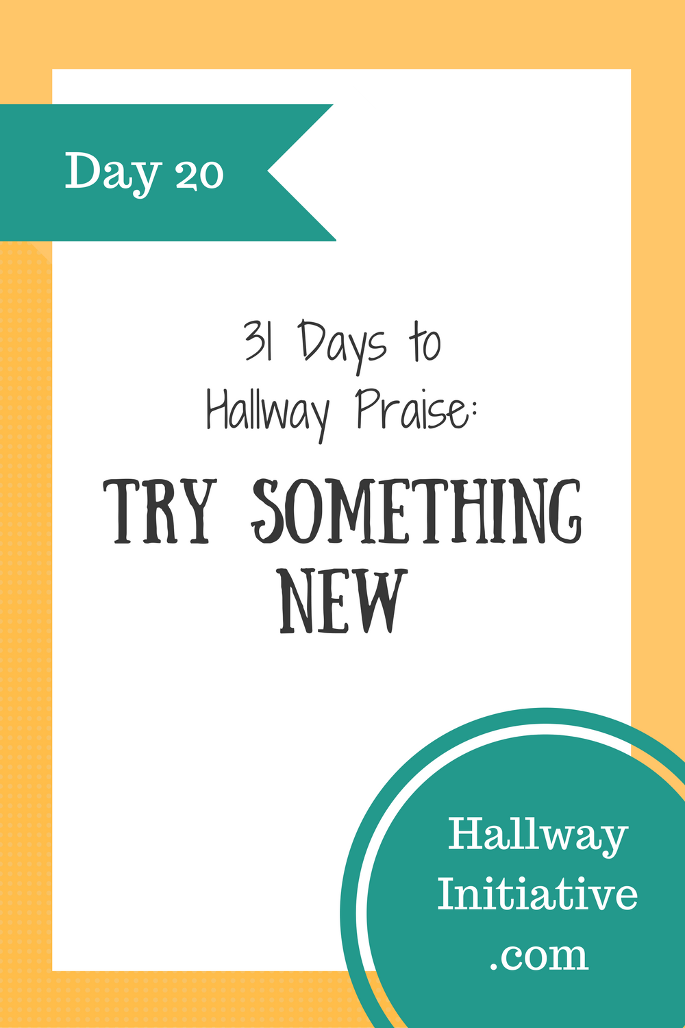 Day 20: try something new