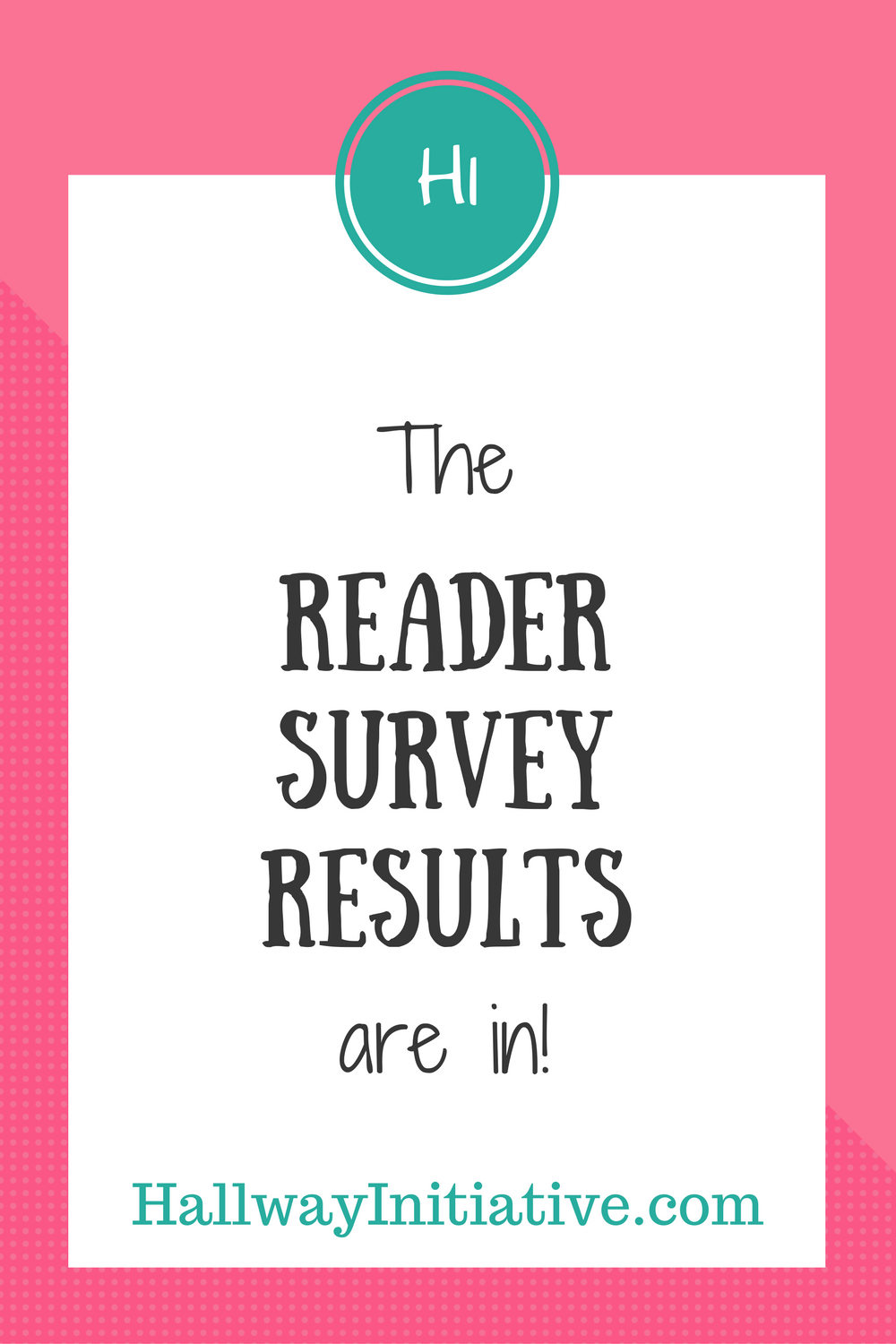 The reader survey results are in
