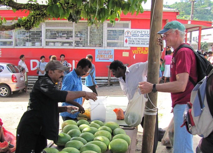 buying melons in fiji