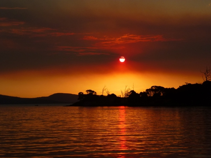 bushfires_smokey sunset