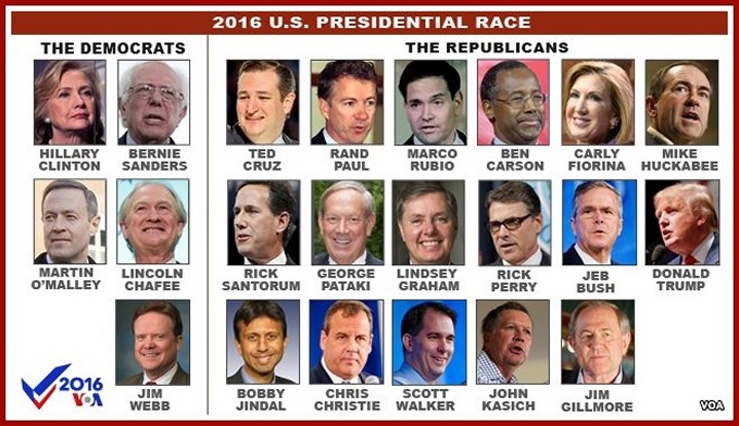 2016 presidential candidates