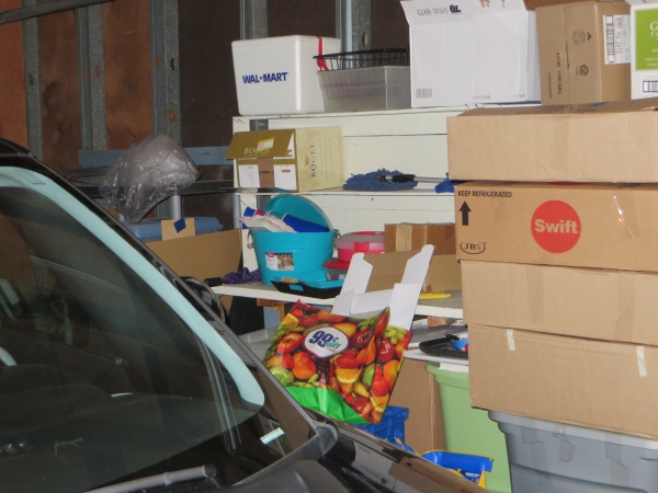 crammed garage
