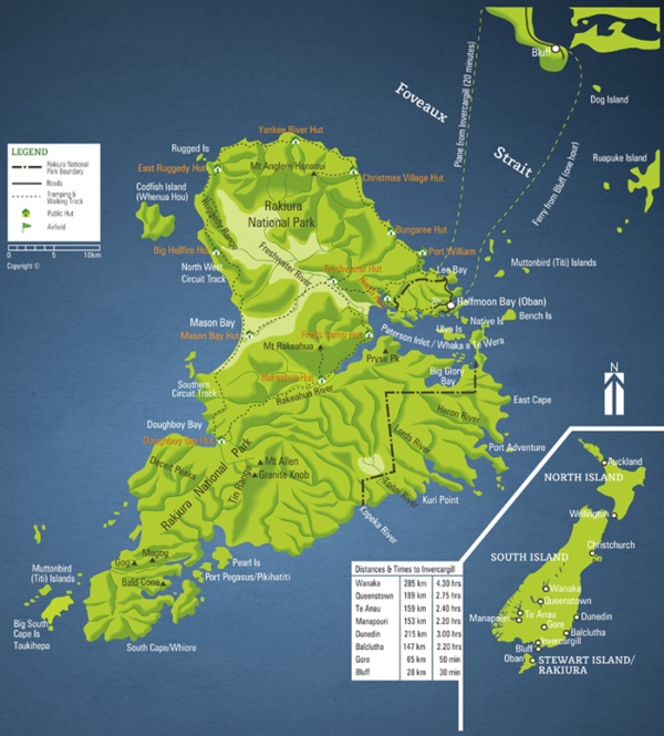 stewart island map