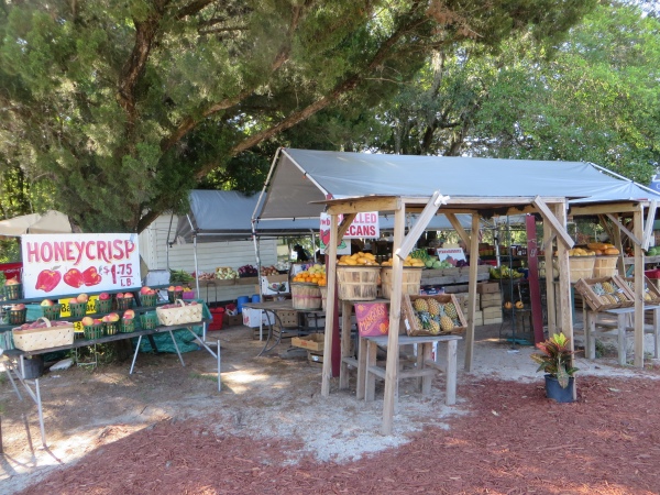 fruit stand in st. augustine, florida