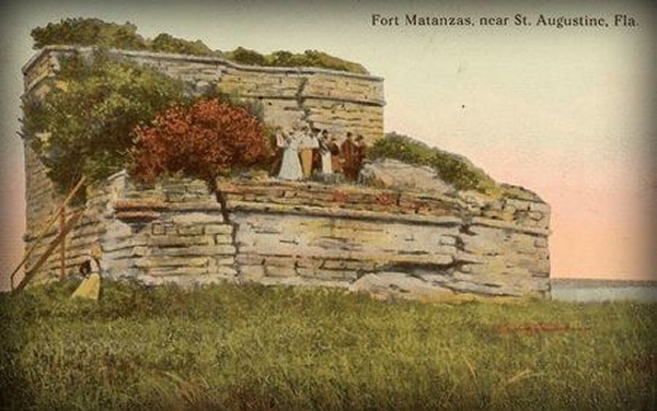 old fort matanzas post card