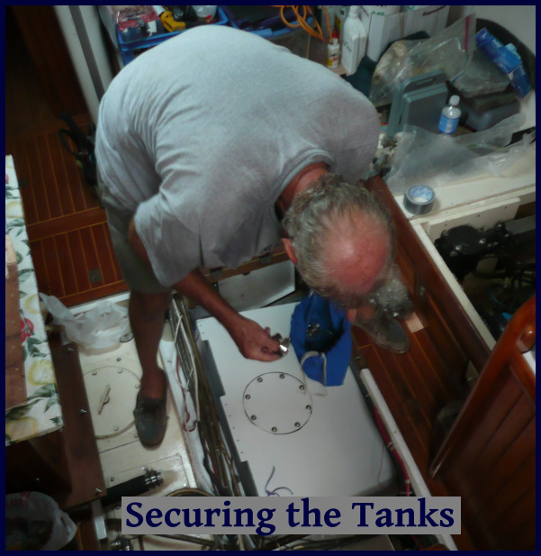 securing the tanks
