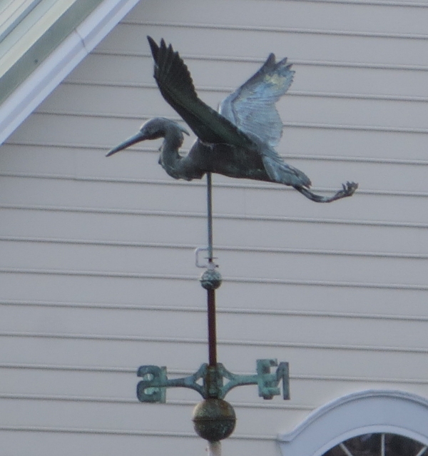 blue heron weather vane in chesapeake virginia