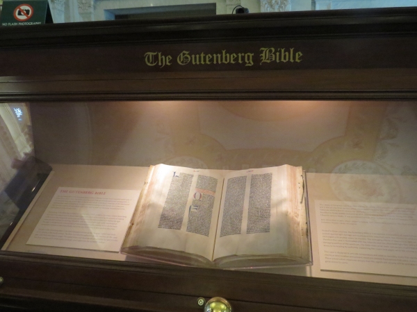 gutenburg bible at library of congress washington dc
