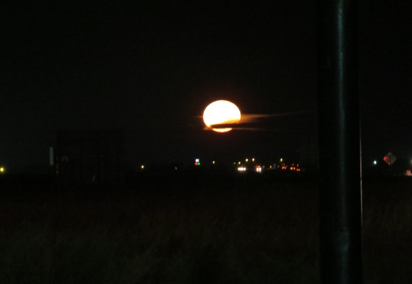 full moon over amarillo texas