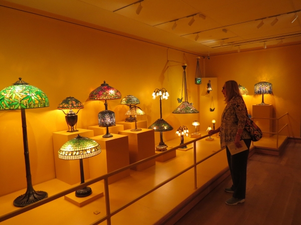 tiffany lamps at the morse museum in florida
