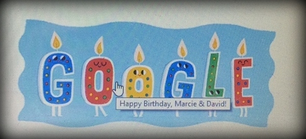 a happy birthday from google
