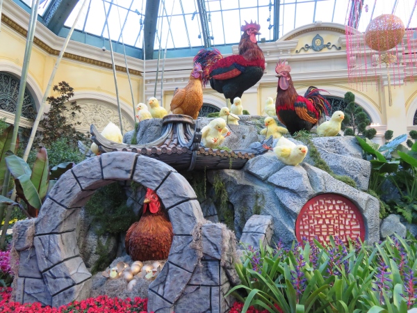 year of the rooster at bellagio las vegas