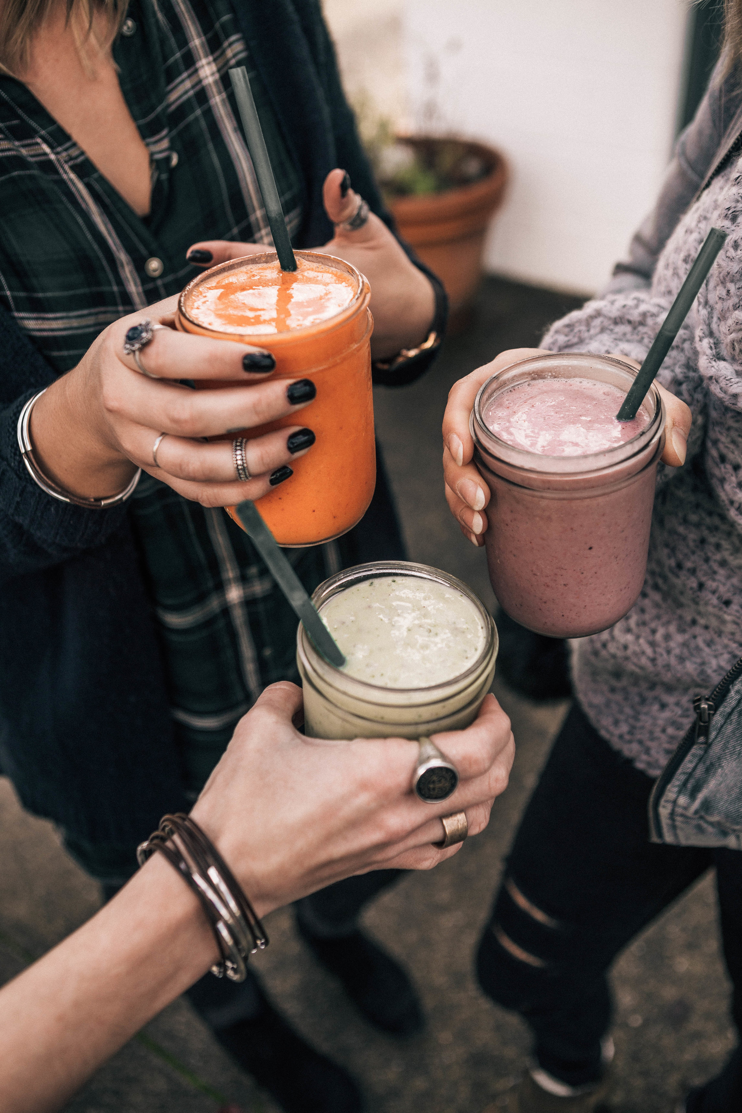 Fresh smoothies from Pure.