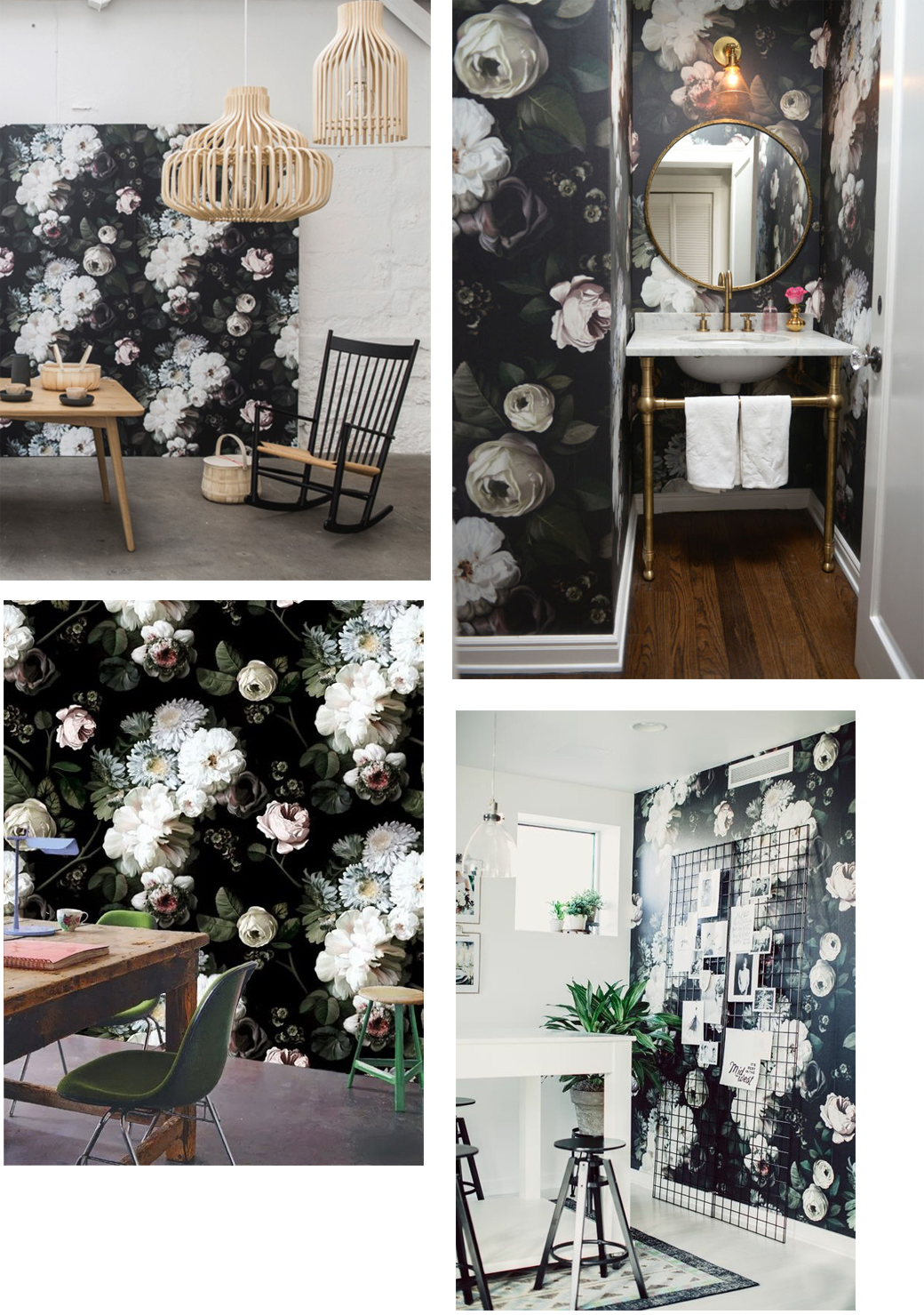 Ellie Cashman: Her Process, Her Floral Wallpaper — decor8