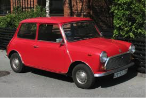 Image 8. The original ‘Mini’. Note its extremely compact size relative to other vehicles of the time (1959).