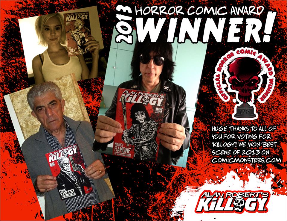 Alan Robert's KILLOGY Wins 2013 Horror Comic Award!