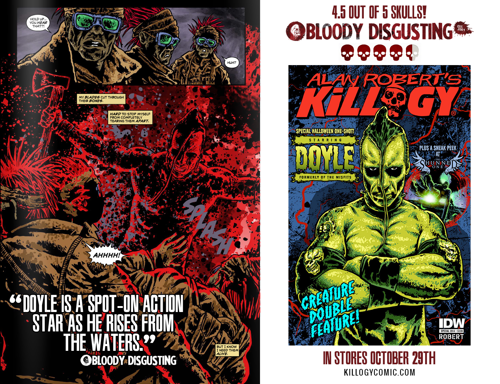 Killogy Halloween Special Gets 4.5 out of 5 Skulls on Bloody Disgusting!