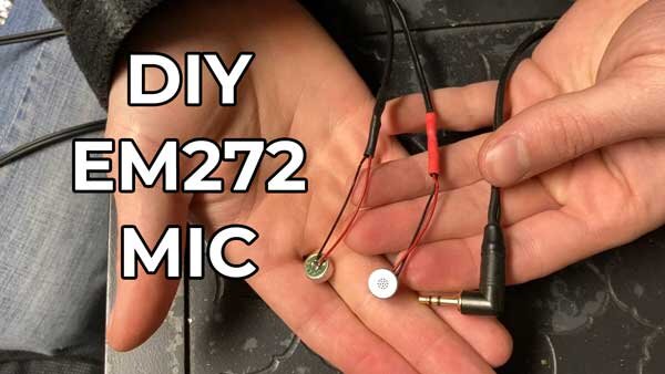 2x Mini Mic 6x5mm Capsule Electret 52db Condenser Microphone Mic Audio DIY 