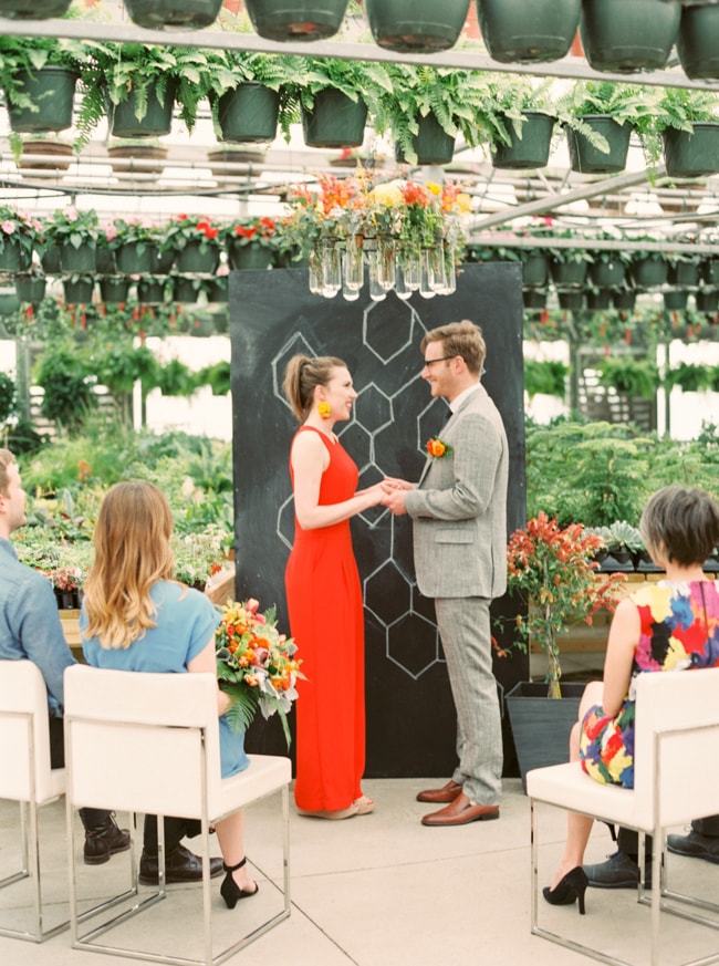 greenhouse wedding