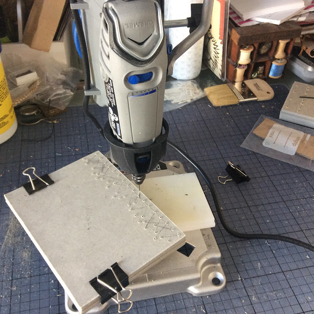 Dremel Workstation and covers for Coptic bound books - paperiaarre.com