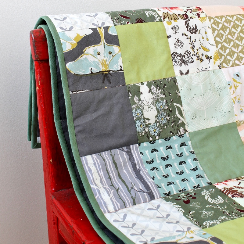 quilt made using Forest Floor fabrics - by Kaija Rantakari / paperiaarre.com