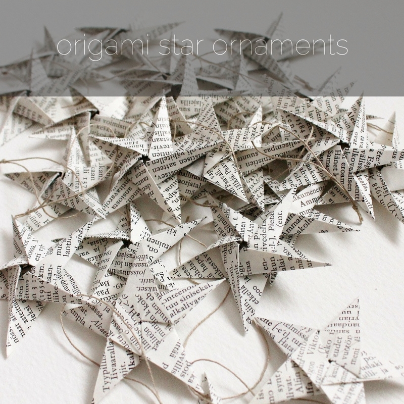 origami star ornaments by Kaija Rantakari / www.paperiaarre.com