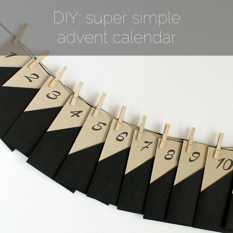 DIY: super simple advent calendar - www.paperiaarre.com