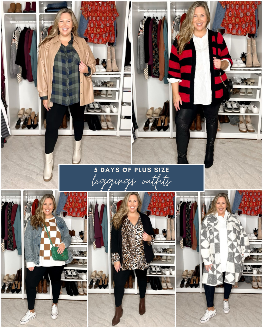 5 DAYS OF PLUS SIZE OUTFITS WITH LEGGINGS — House of Dorough