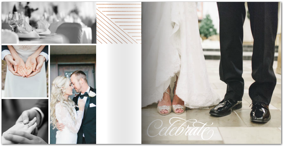 simple modern wedding mixbook photo book