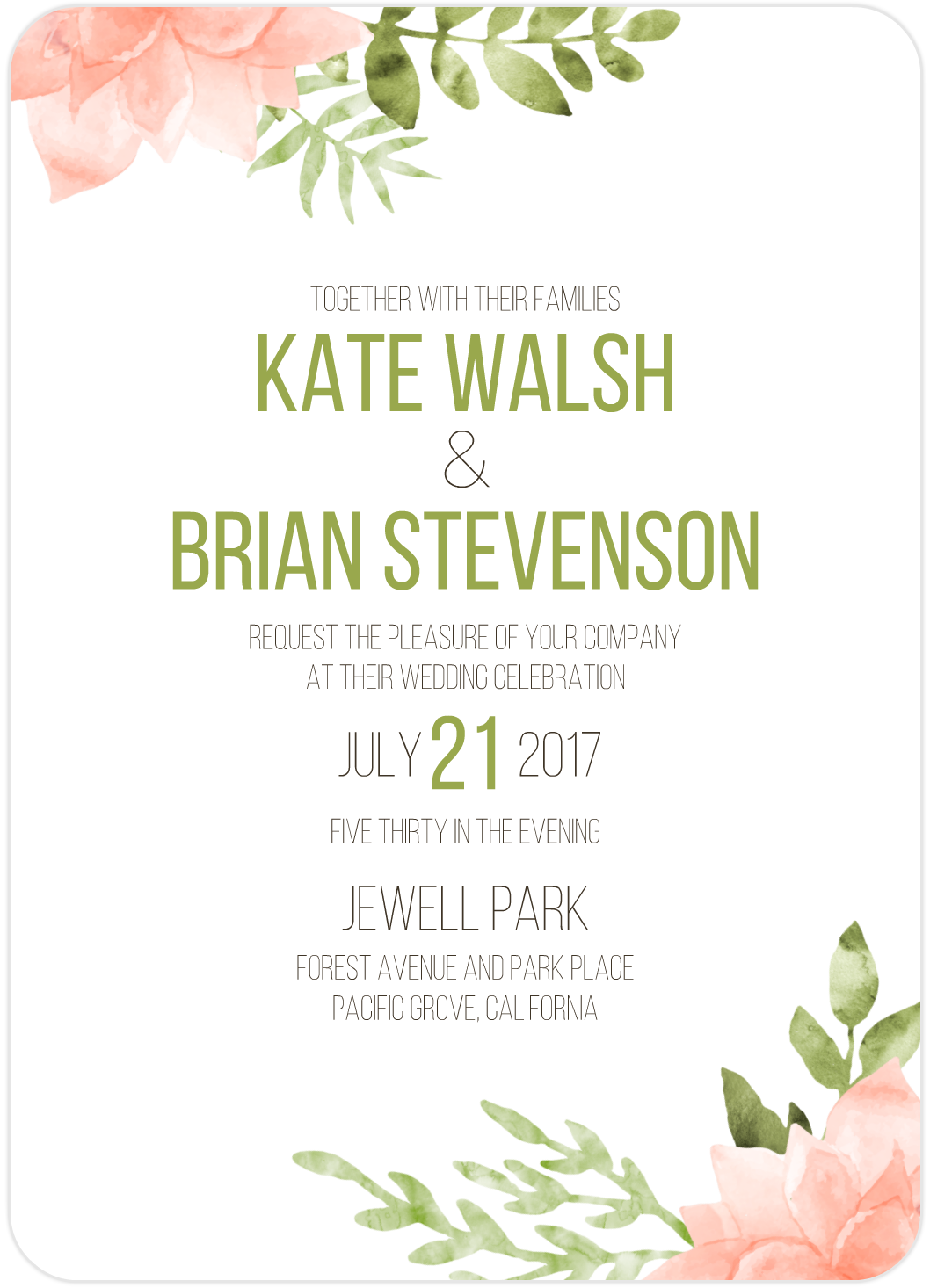 outdoor botanicals invitations wedding mixbook
