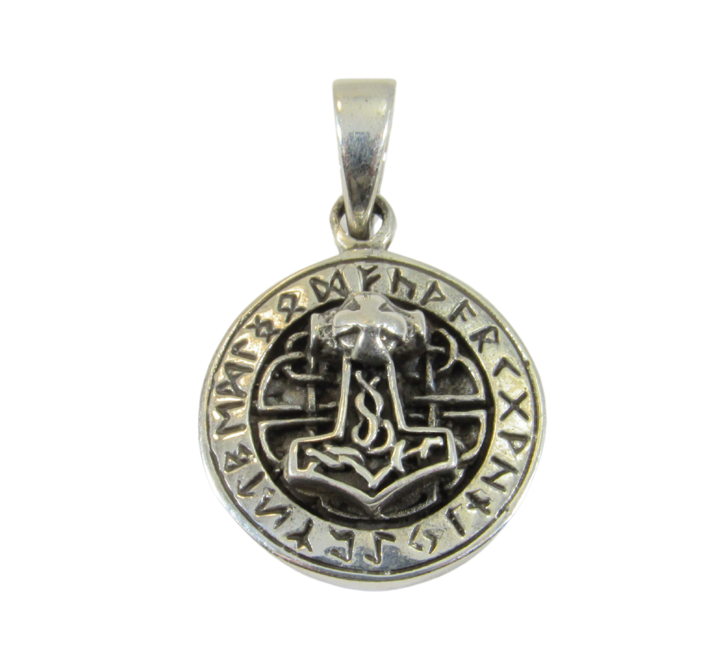 Sterling Silver 925 Small Pendant Thor's Hammer SKU2038