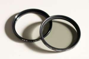 Neutral density filter and step up ring.