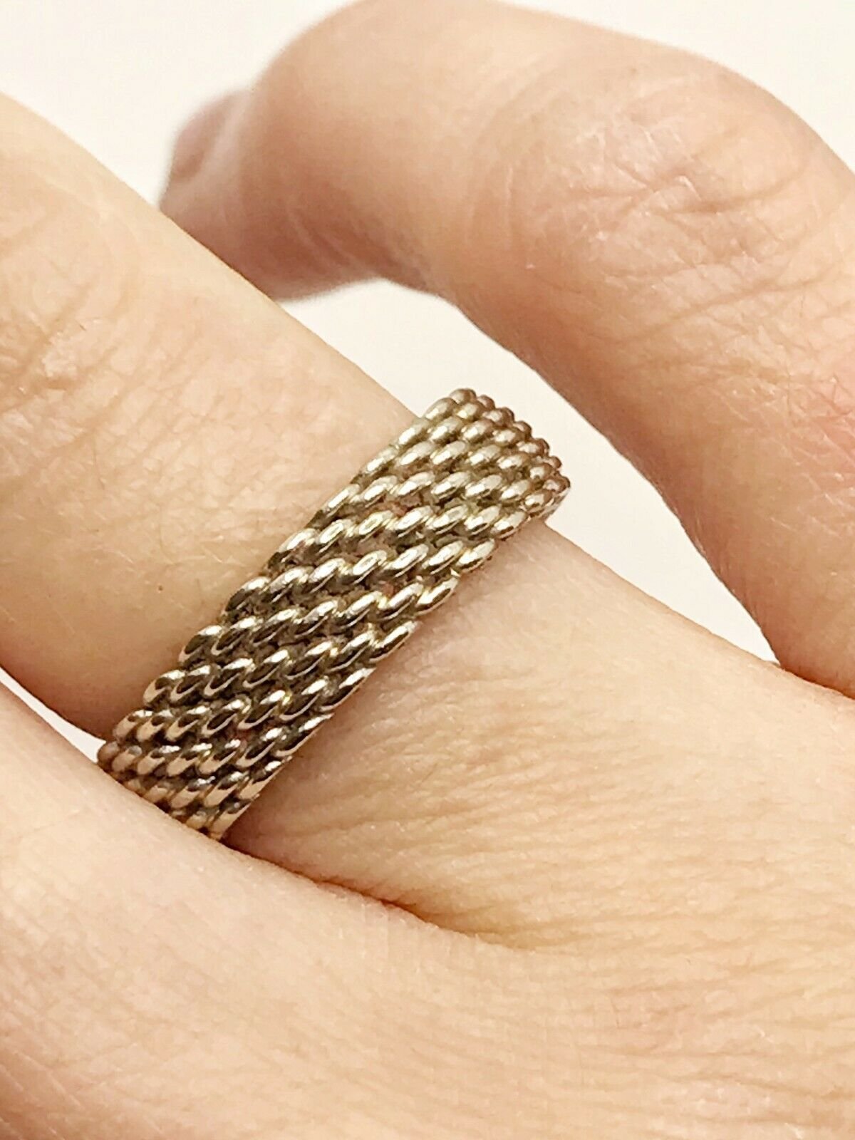 Tiffany & Co. Wide Mesh Style Ring in 18k Yellow Gold - Diamond Exchange USA