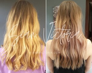 muggen Layouten plan How to get rid of Brassy Blonde Hair - Before & After Purple Toner — Sian  Victoria.